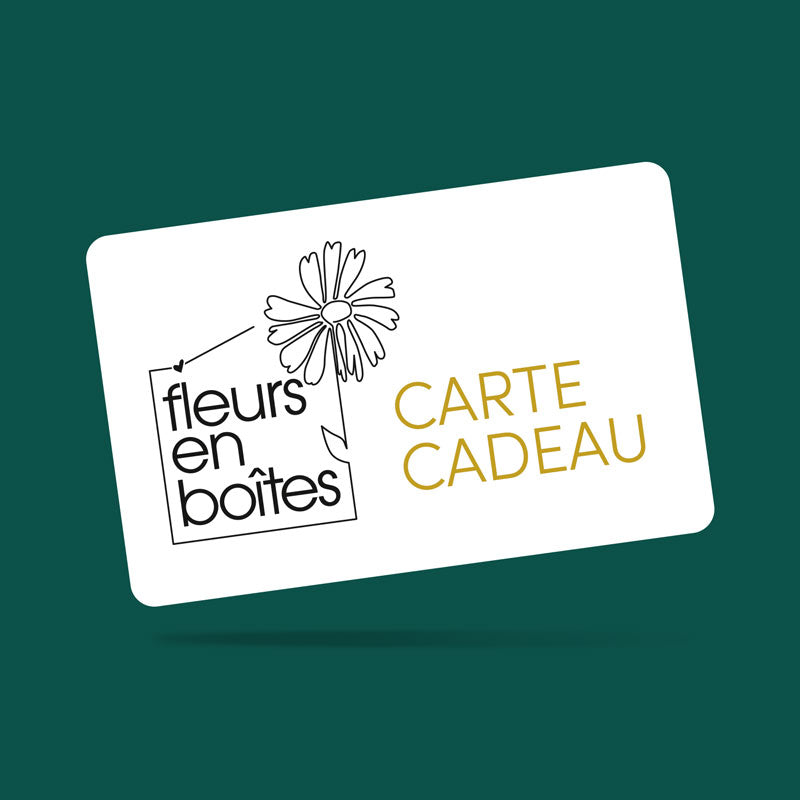 Carte cadeau Fleurs en Boîtes
